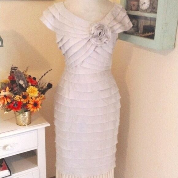 London Times Shimmery Dressy Dress - Picture 1 of 11